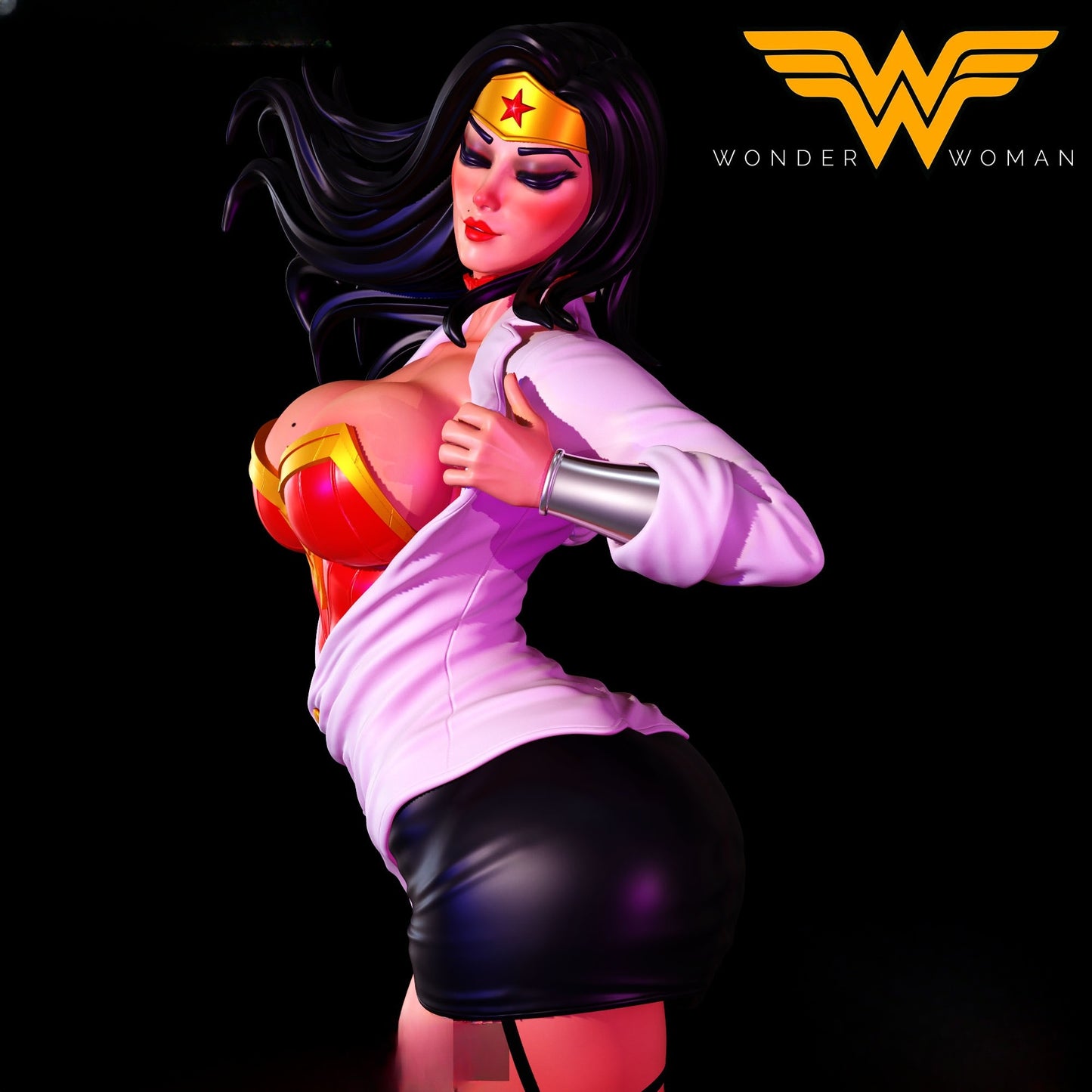 1292 Wonder_Woman - STL 3D Print File