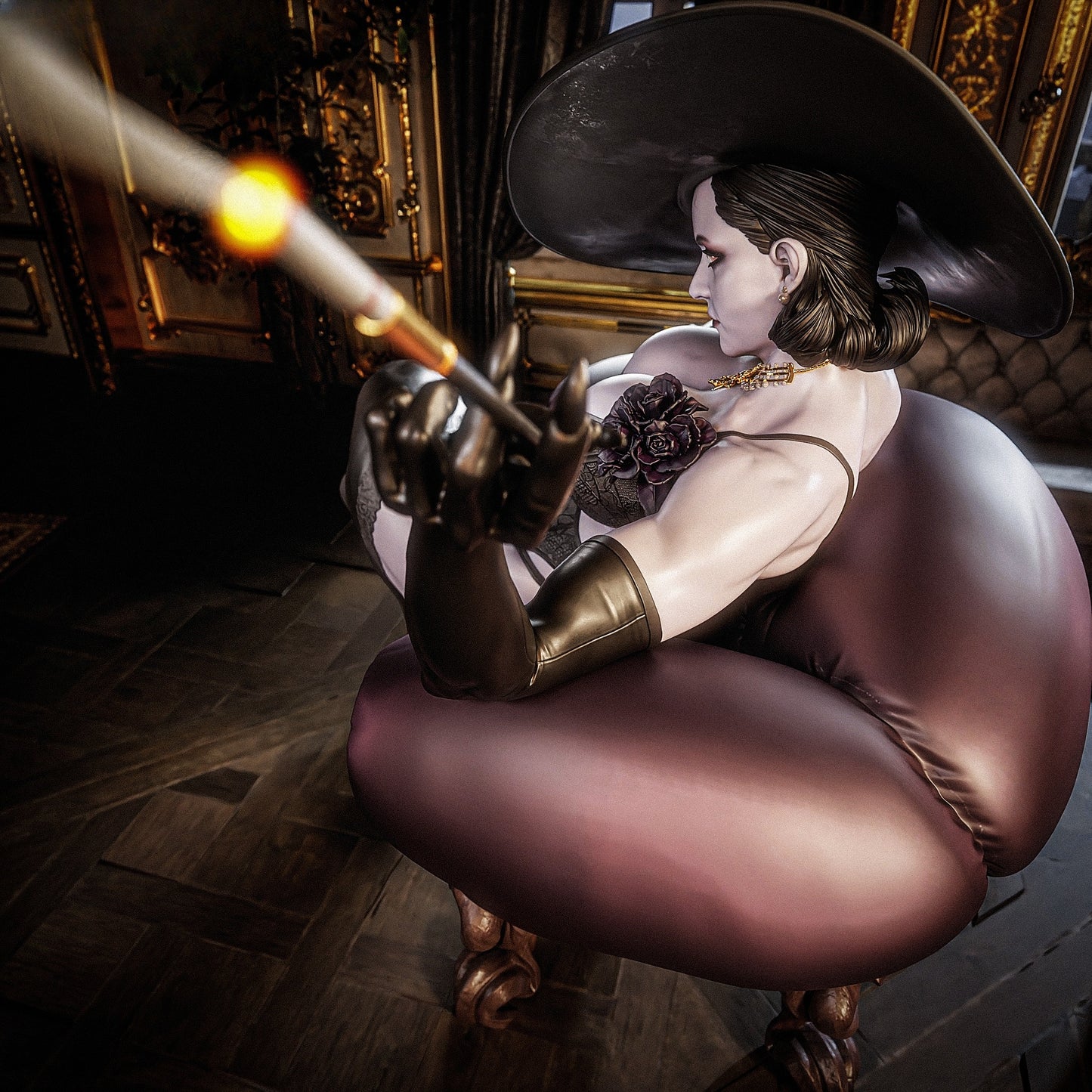 1462 Lady Dimitrescu_Resident Evil Village NSFW - STL 3D Print File