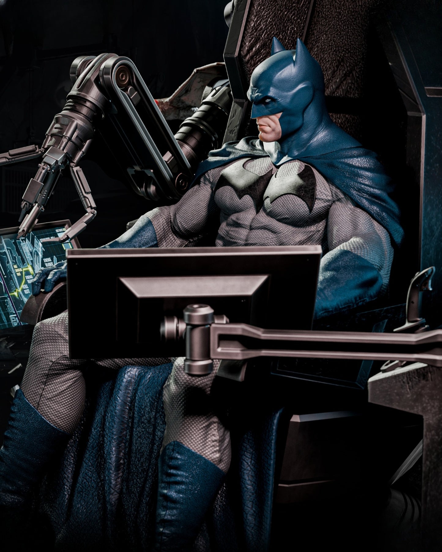 1476 BatmanThrone - STL 3D Print Files