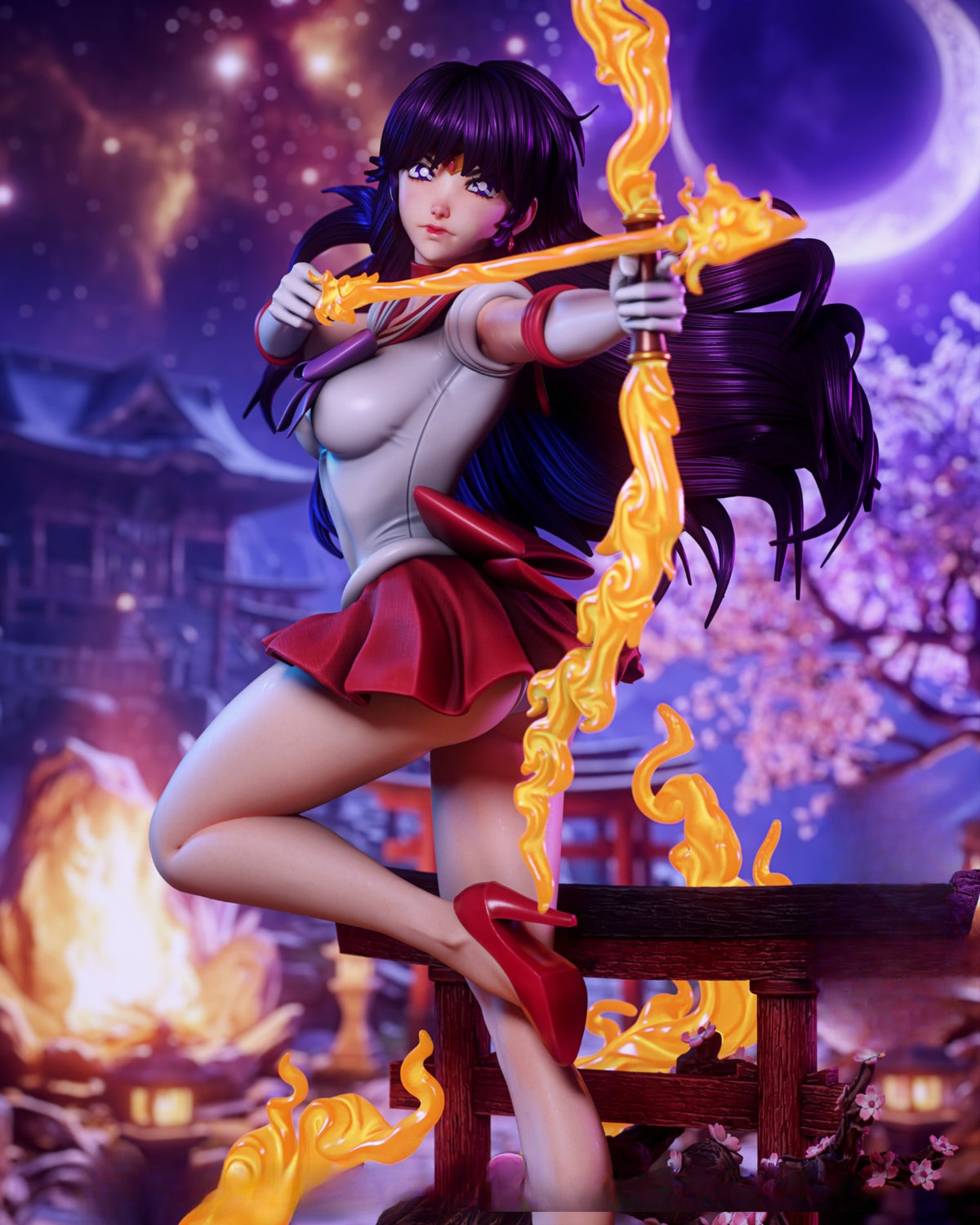 1565 Sailor Mars_Sailor Moon - STL 3D Print Files