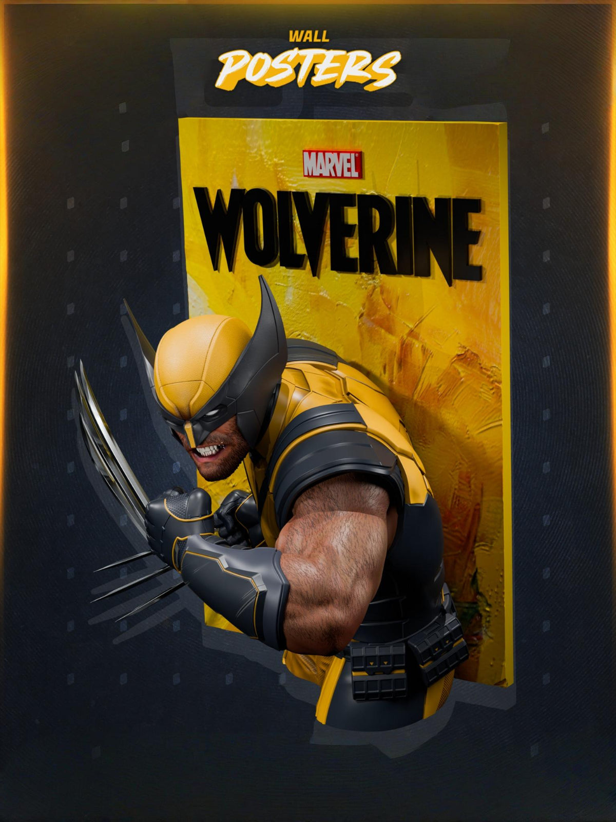 1771 Wolverine PS5 Poster - STL 3D Print Files