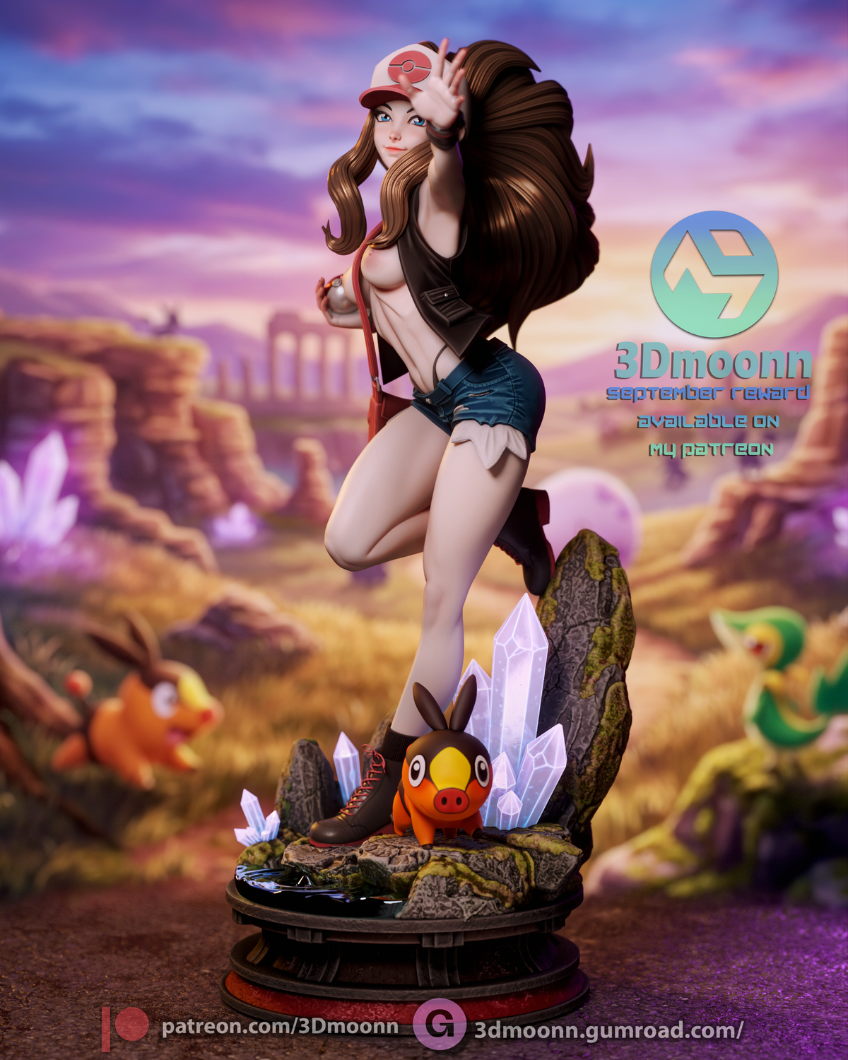 2002 Hilda_Pokémon NSFW - STL 3D Print Files