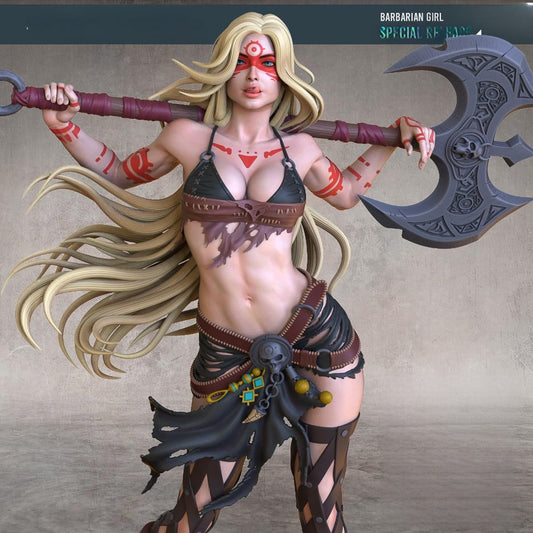 1092 Barbarian Waifu NSFW - STL 3D Print Files