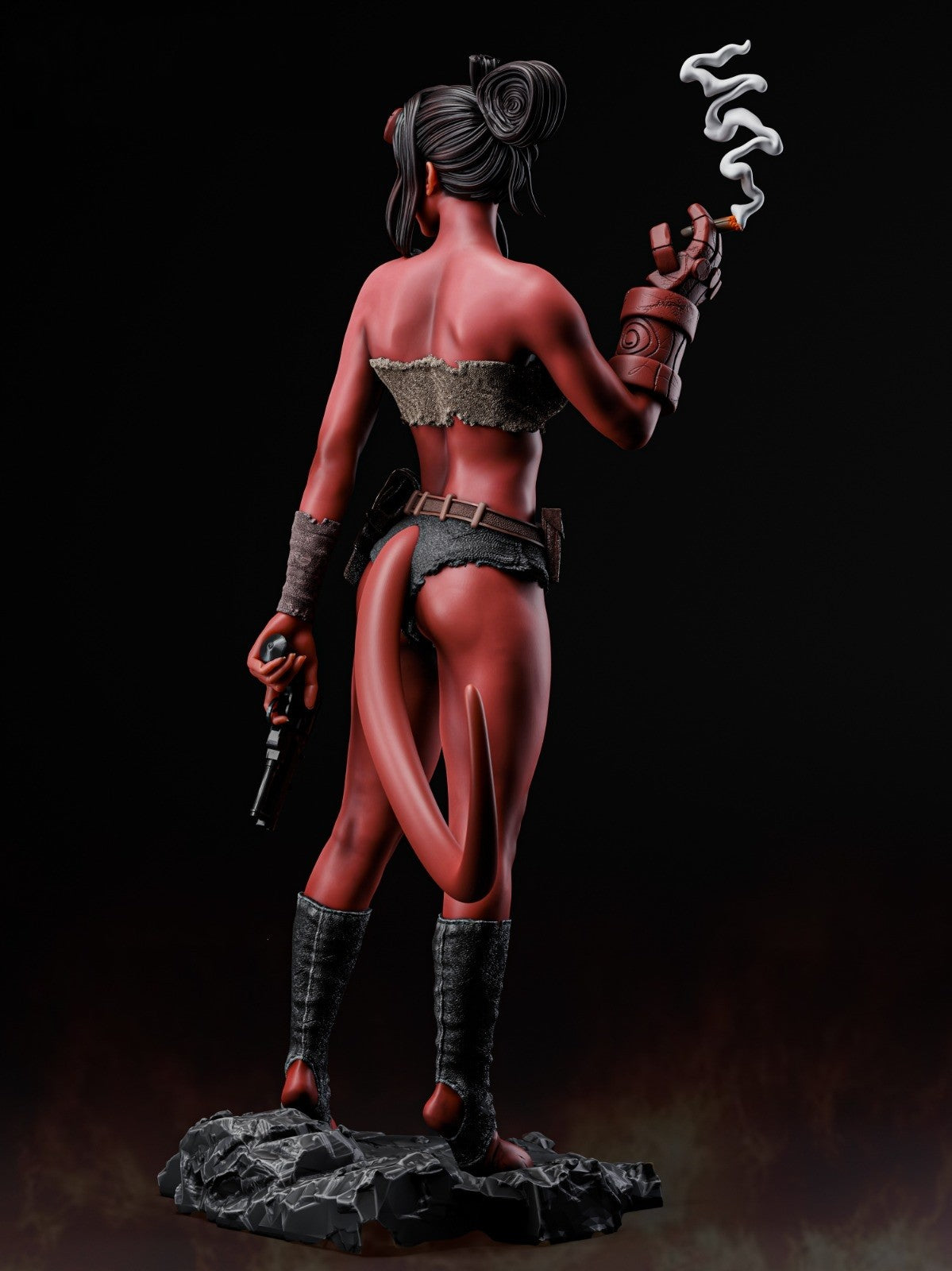 0427 Hellgirl (1458) - STL 3D Print Files