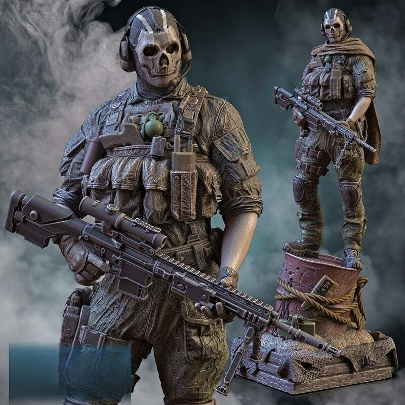 0637 Ghost - Call of Duty (2010) - STL 3D Print Files