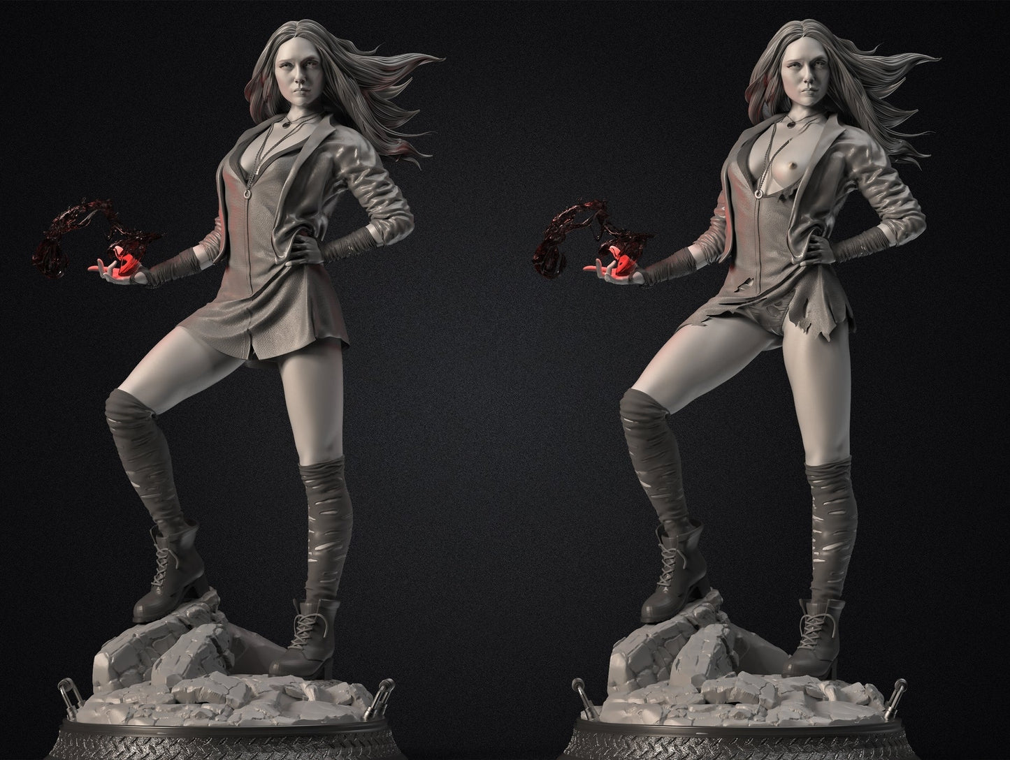 0664 Scarlet Witch NSFW - Wanda Maximoff - STL 3D Print Files