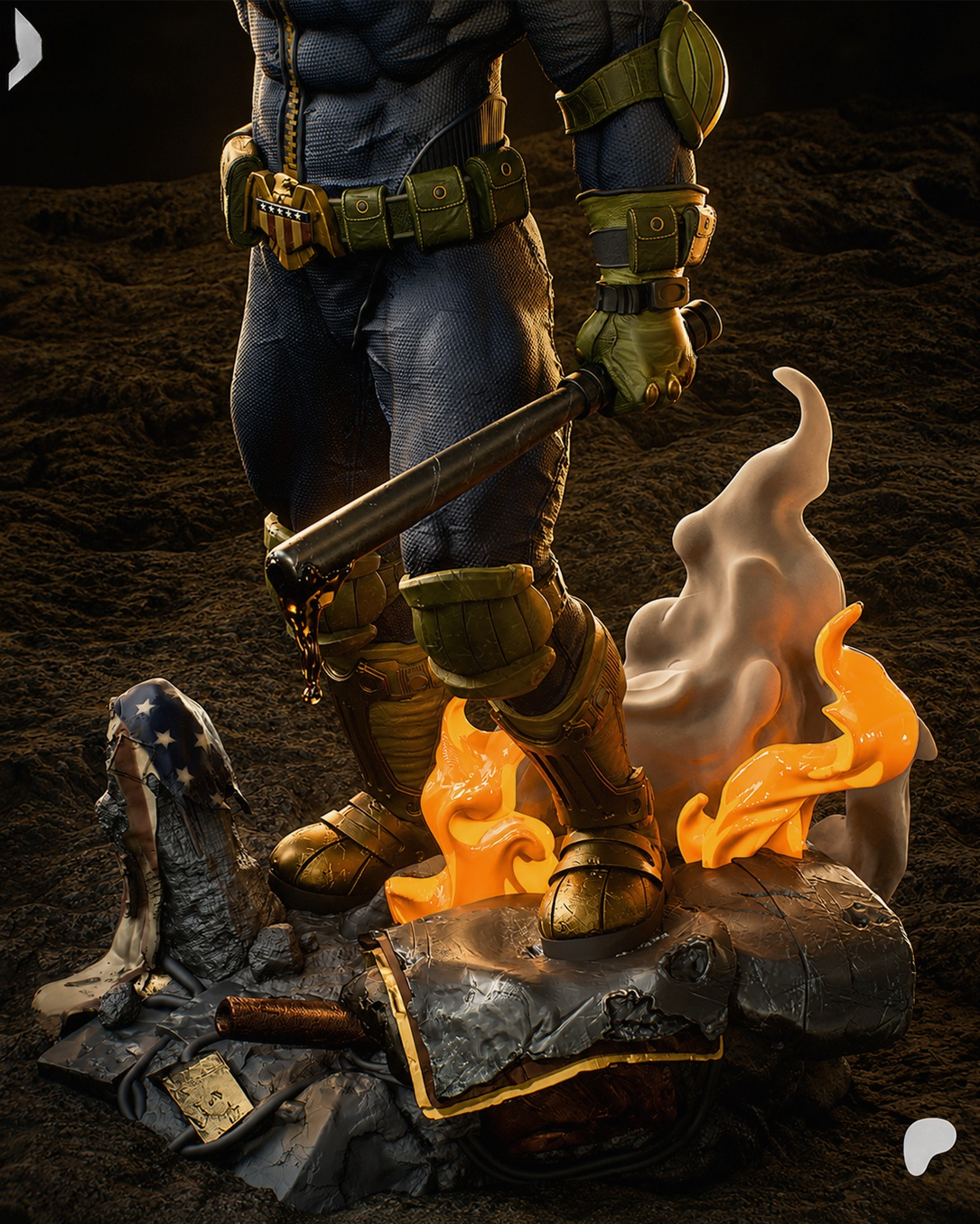 1642 Judge Dredd_2000 AD - STL 3D Print Files