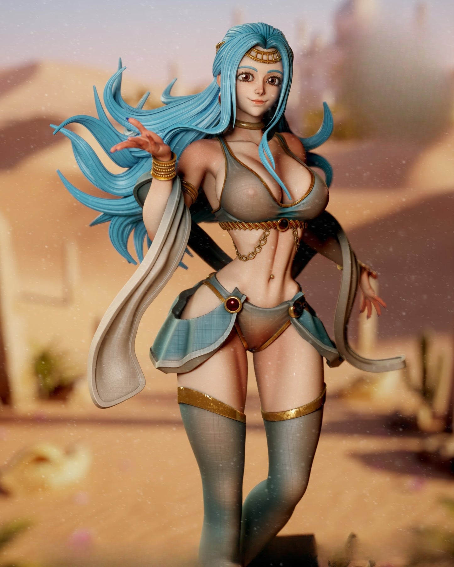 0806 Nefertari Vivi_One Piece - STL 3D Print Files