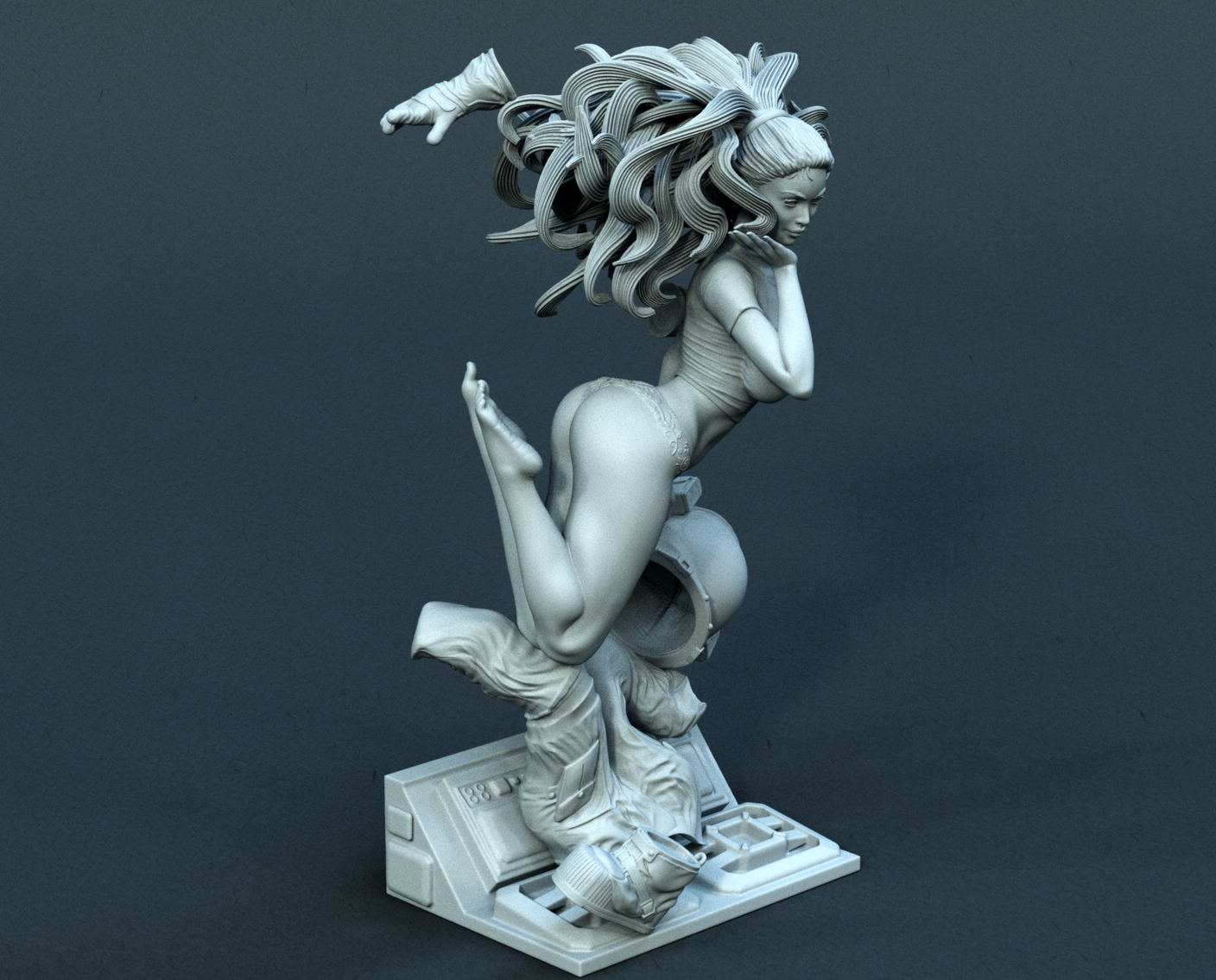 1065 Astronaut Girl - STL 3D Print Files
