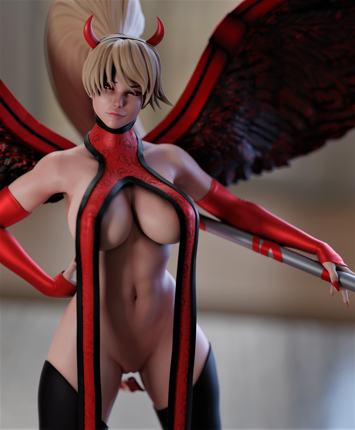 0453 Mercy Devil NSFW - STL 3D Print Files