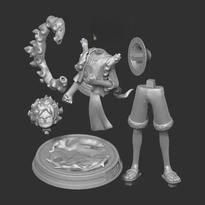 0236 Luffy Gear 5 (OP) - STL 3D Print Files