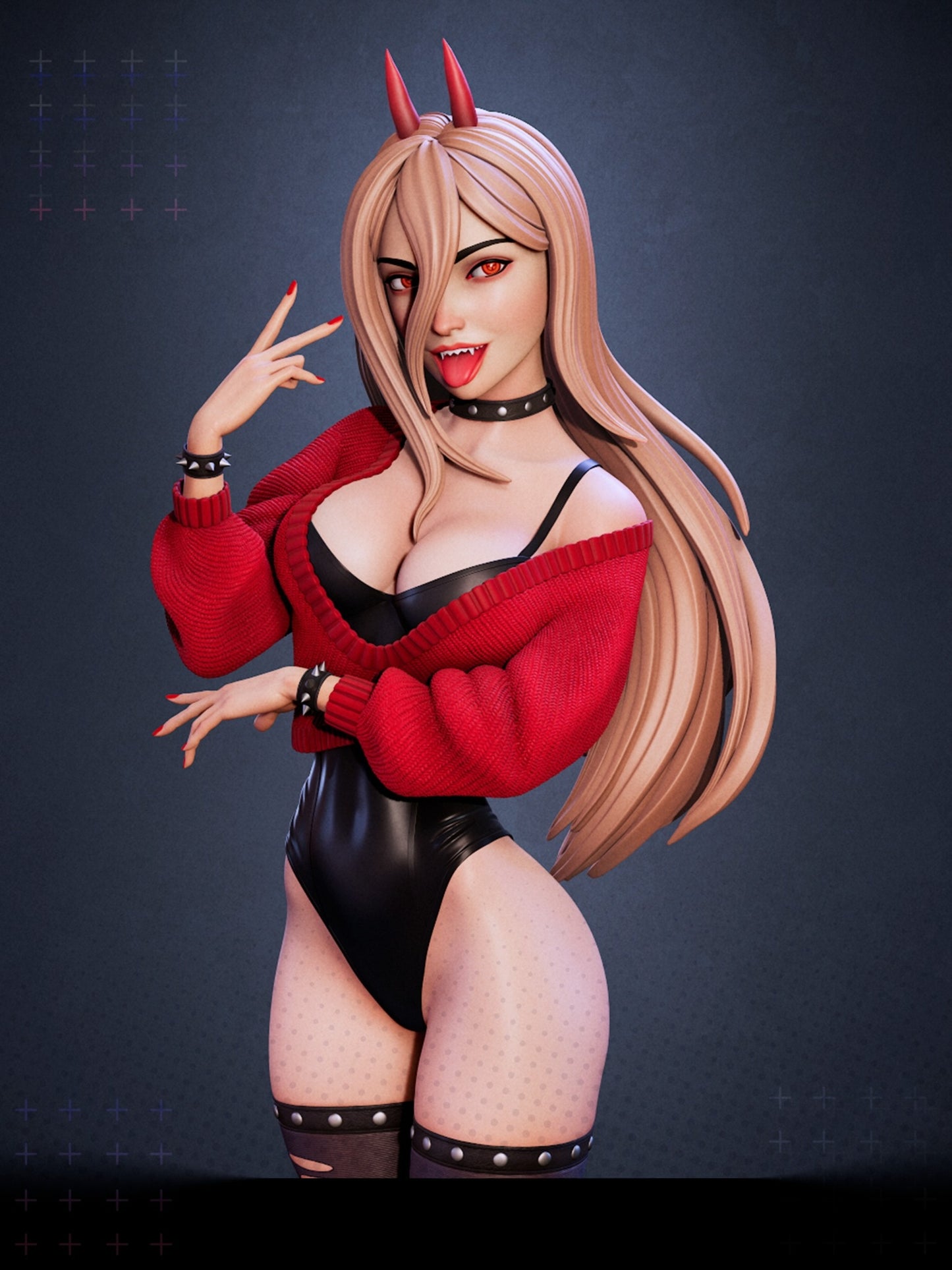 0854 Power_Chainsaw Man NSFW - STL 3D Print Files