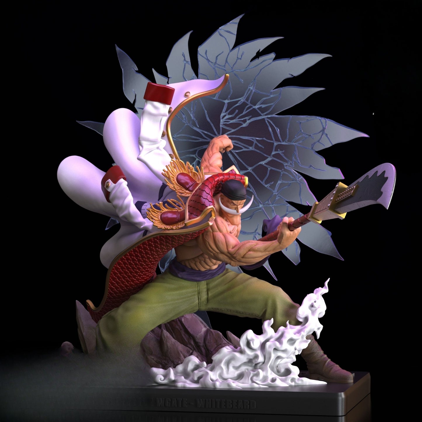 0373 Whitebeard_One Piece - STL 3D Print Files