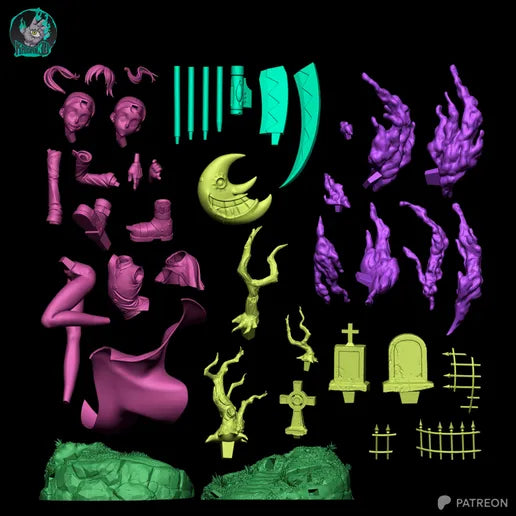 1951 Maka Albarn_Soul Eater - STL 3D Print Files
