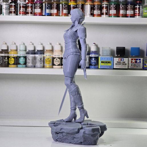 2075 Ciri_The Witcher - STL 3D Print Files