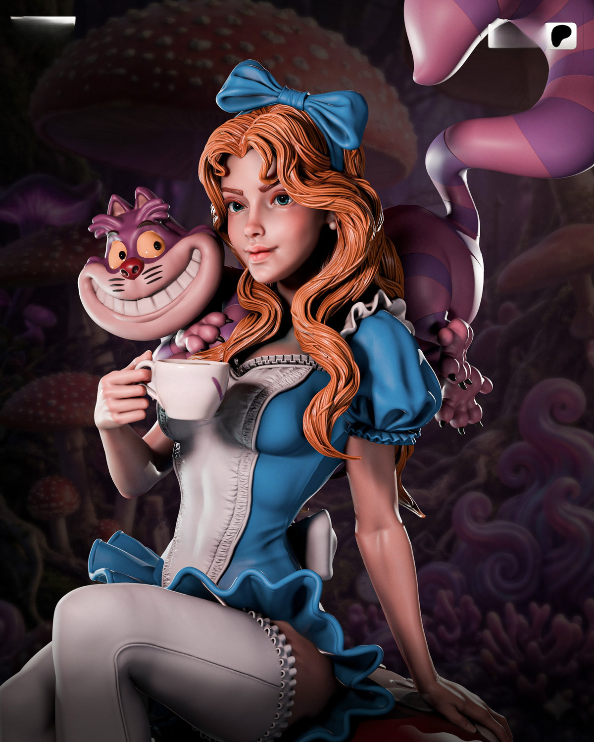 1833 Alice in Wonderland - STL 3D Print Files