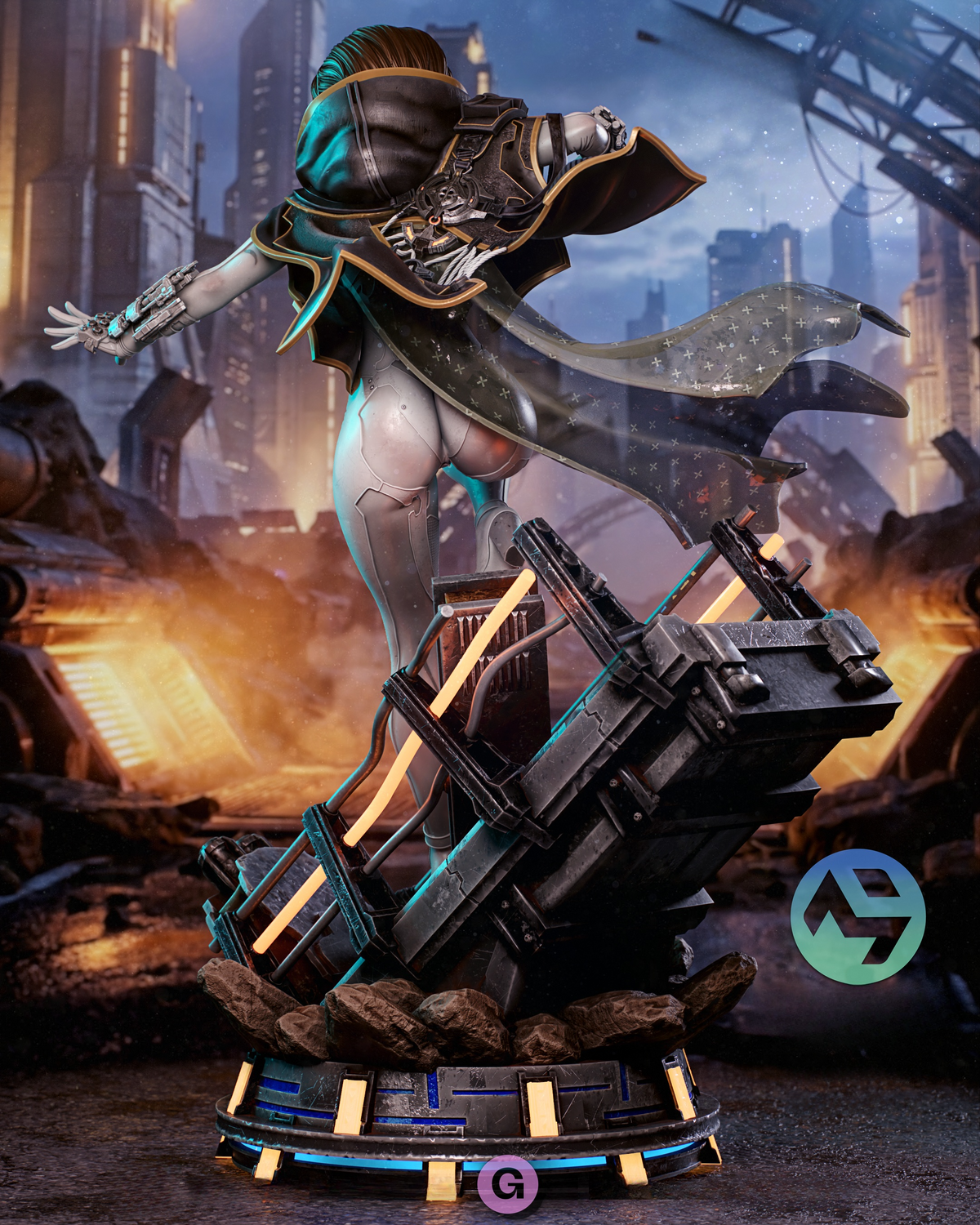 1734 Evie_Stellar Blade Blood Rain - STL 3D Print Files