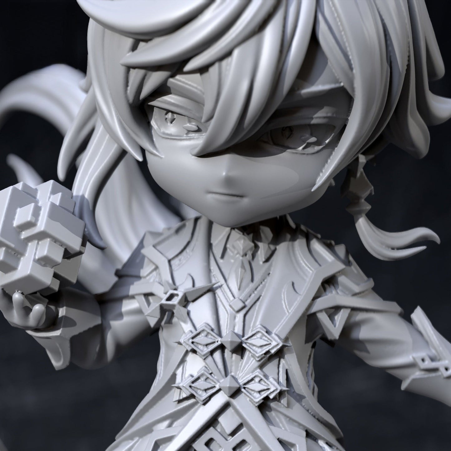 0624 Chibi Zhongli - Genshin Impact - STL 3D Print Files