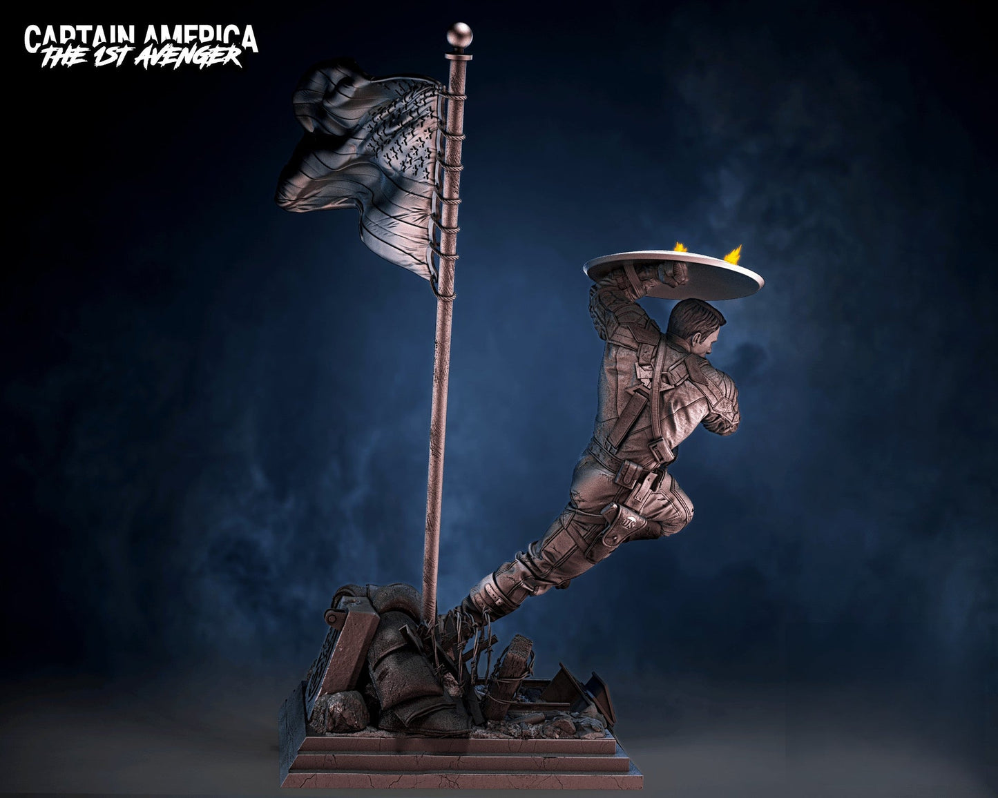 0465 Captain America - Marvel Comics (1329) - STL 3D Print Files