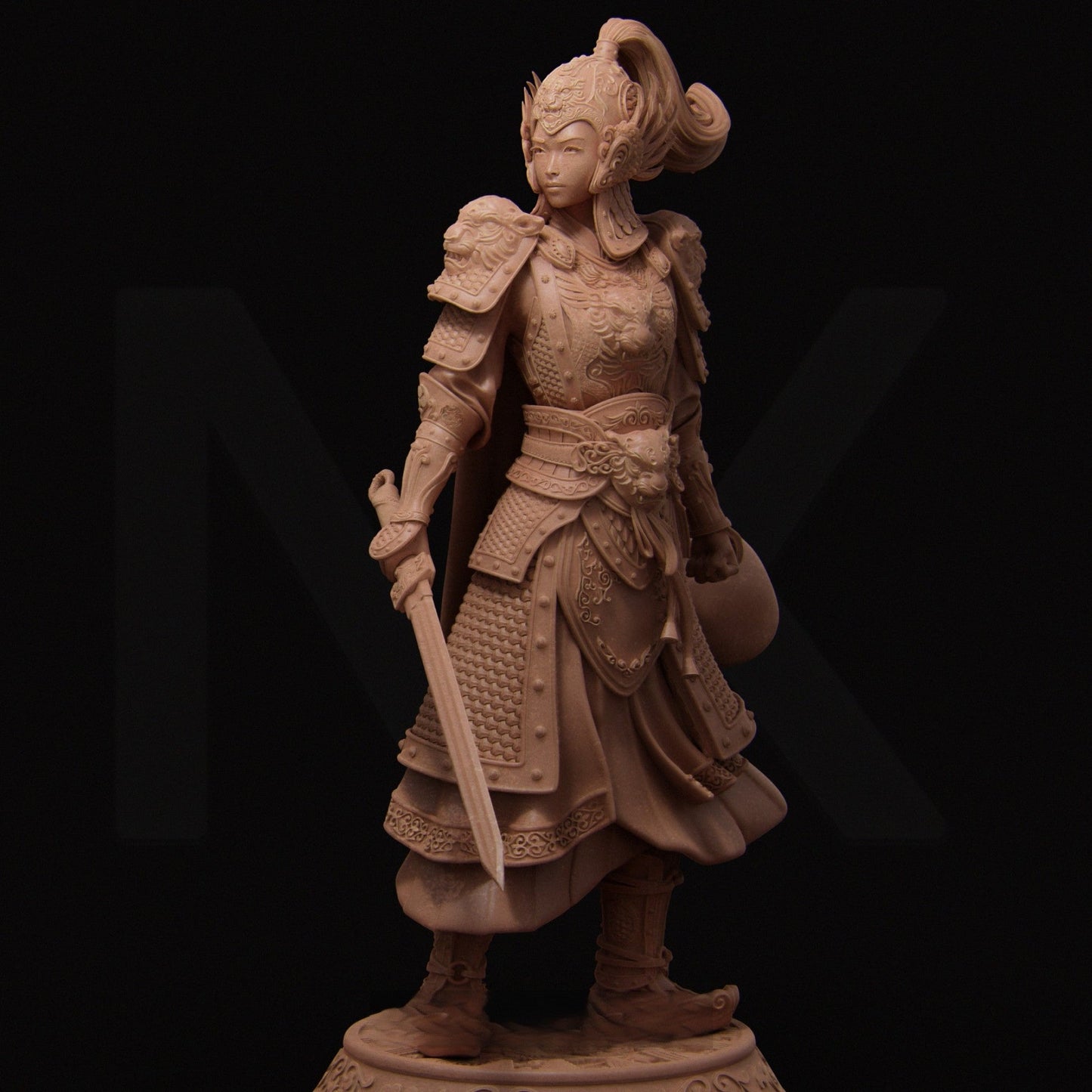 0138 Kwan Yen - The Warrior of the Tiger - STL 3D Print Files