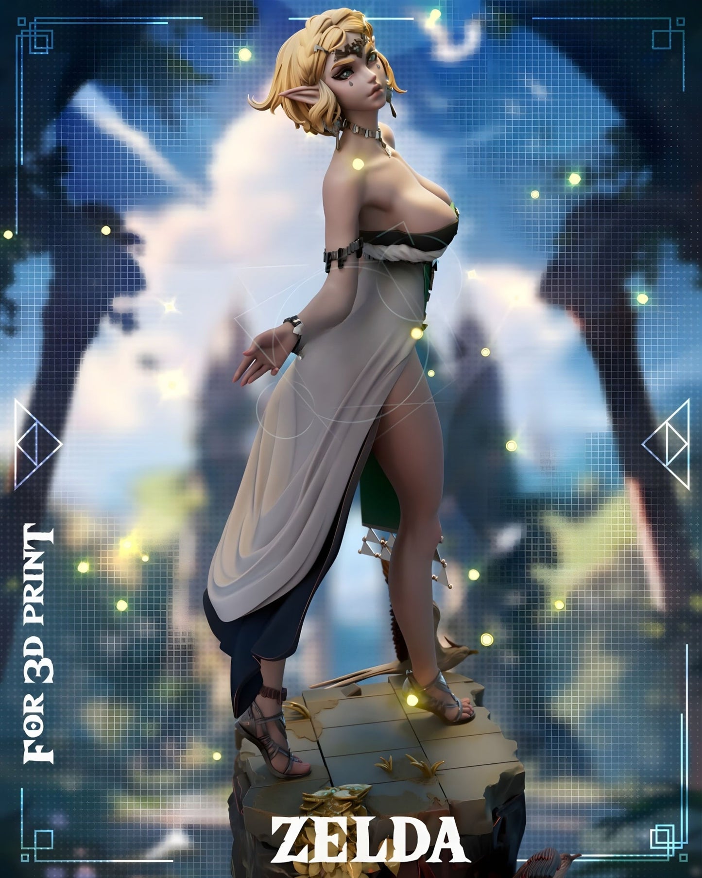 1010 Princess Zelda NSFW - The Legend of Zelda (4051) - STL 3D Print Files