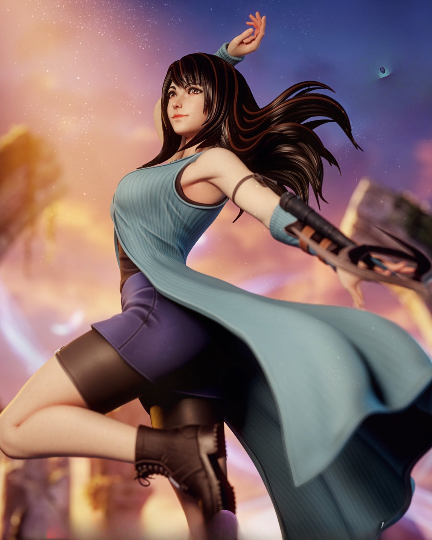 1350 Rinoa Heartilly_Final Fantasy - STL 3D Print Files