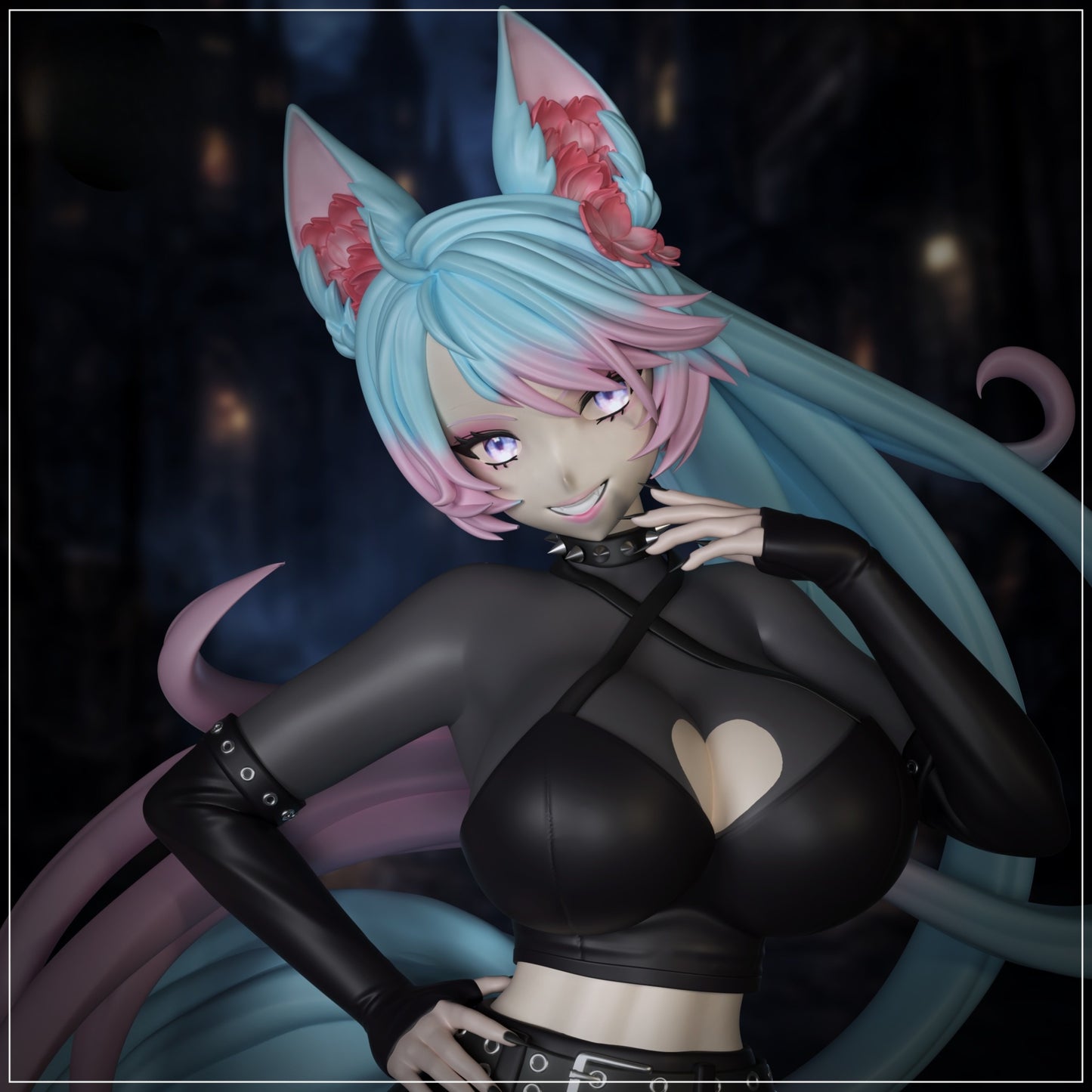 1489 Goth Silvervale_VTuber - STL 3D Print Files