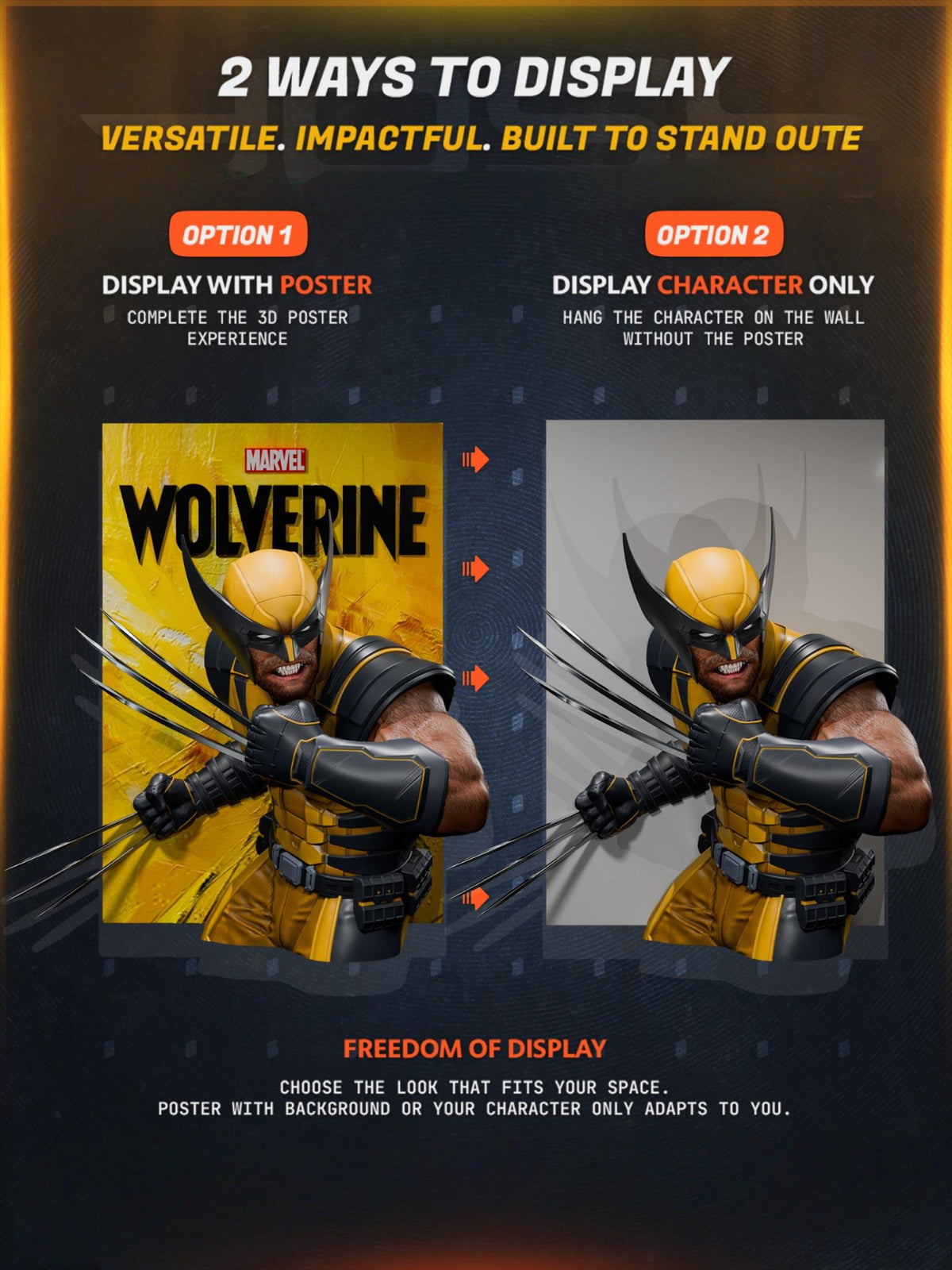 1771 Wolverine PS5 Poster - STL 3D Print Files
