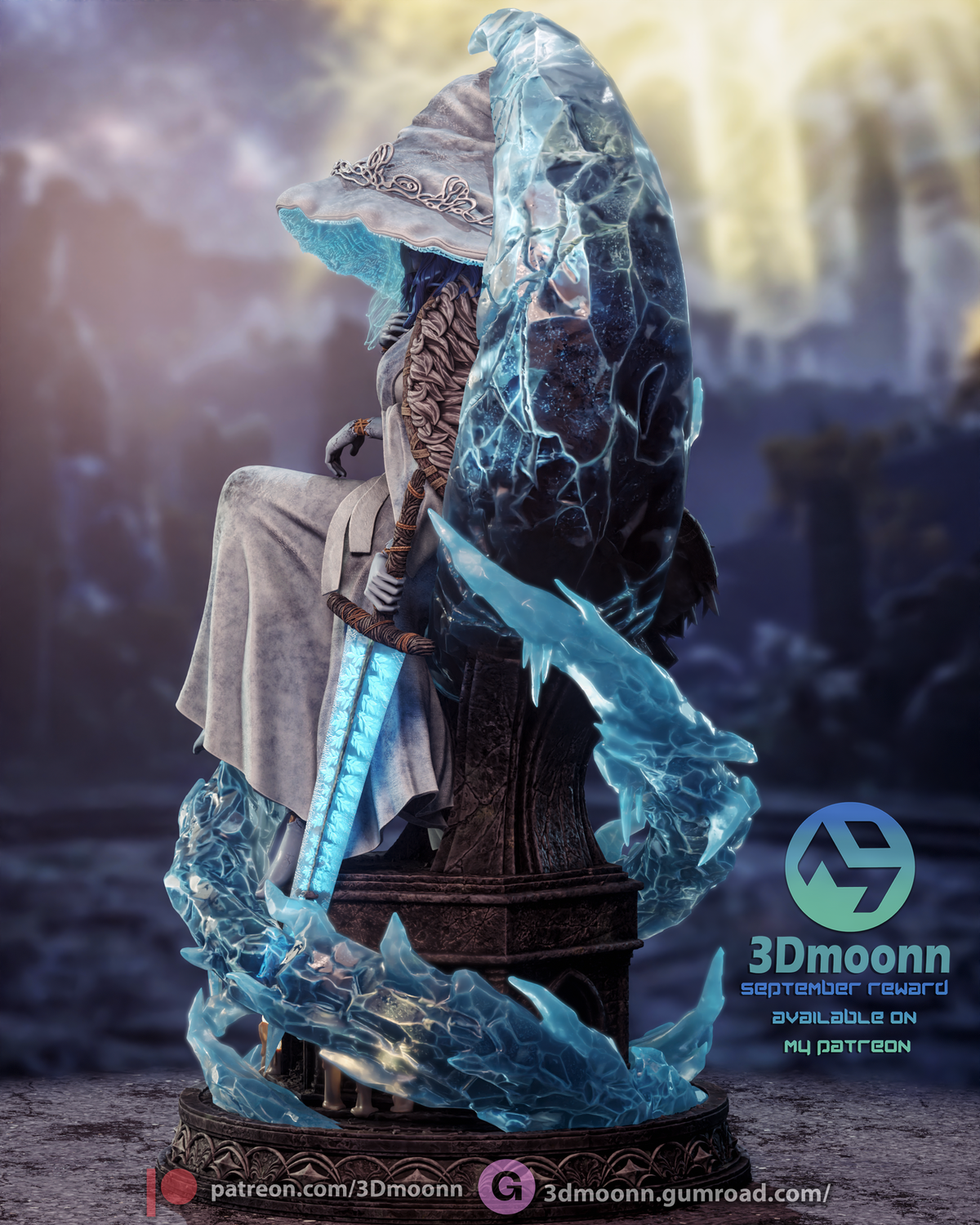 2053 Ranni the Witch_Elden Ring - STL 3D Print Files