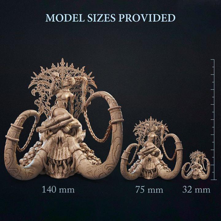 1700 Amara-Queen of the Bone Wastes_Mini - STL 3D Print Files