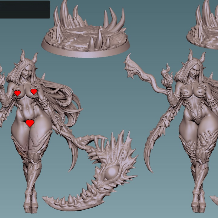1689 Morrith Soulrend Cursed Reaper_Miniature NSFW- STL 3D Print Files