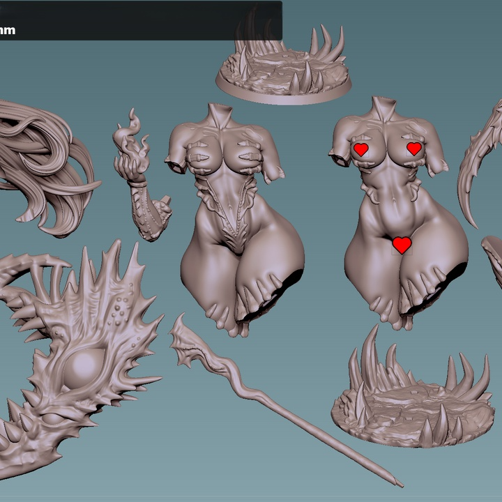 1689 Morrith Soulrend Cursed Reaper_Miniature NSFW- STL 3D Print Files