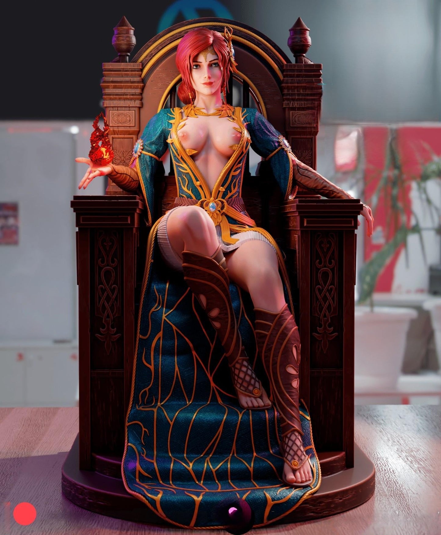 0654 Triss Merigold NSFW - The Witcher (2045) - STL 3D Print Files