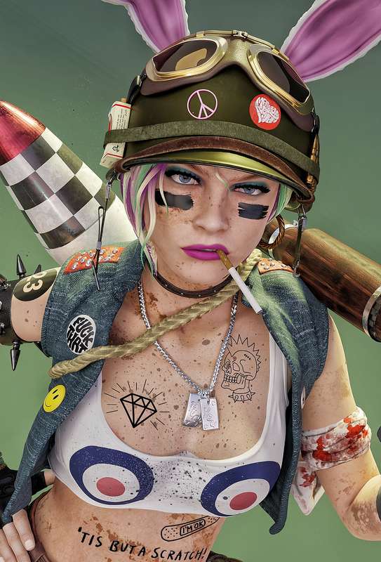 0831 Tank Girl - STL 3D Print Files