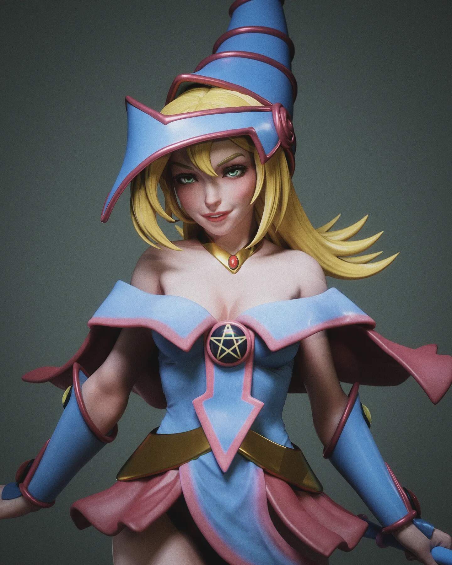 1669 Dark Magician Girl_Yu-Gi-Oh! - STL 3D Print Files