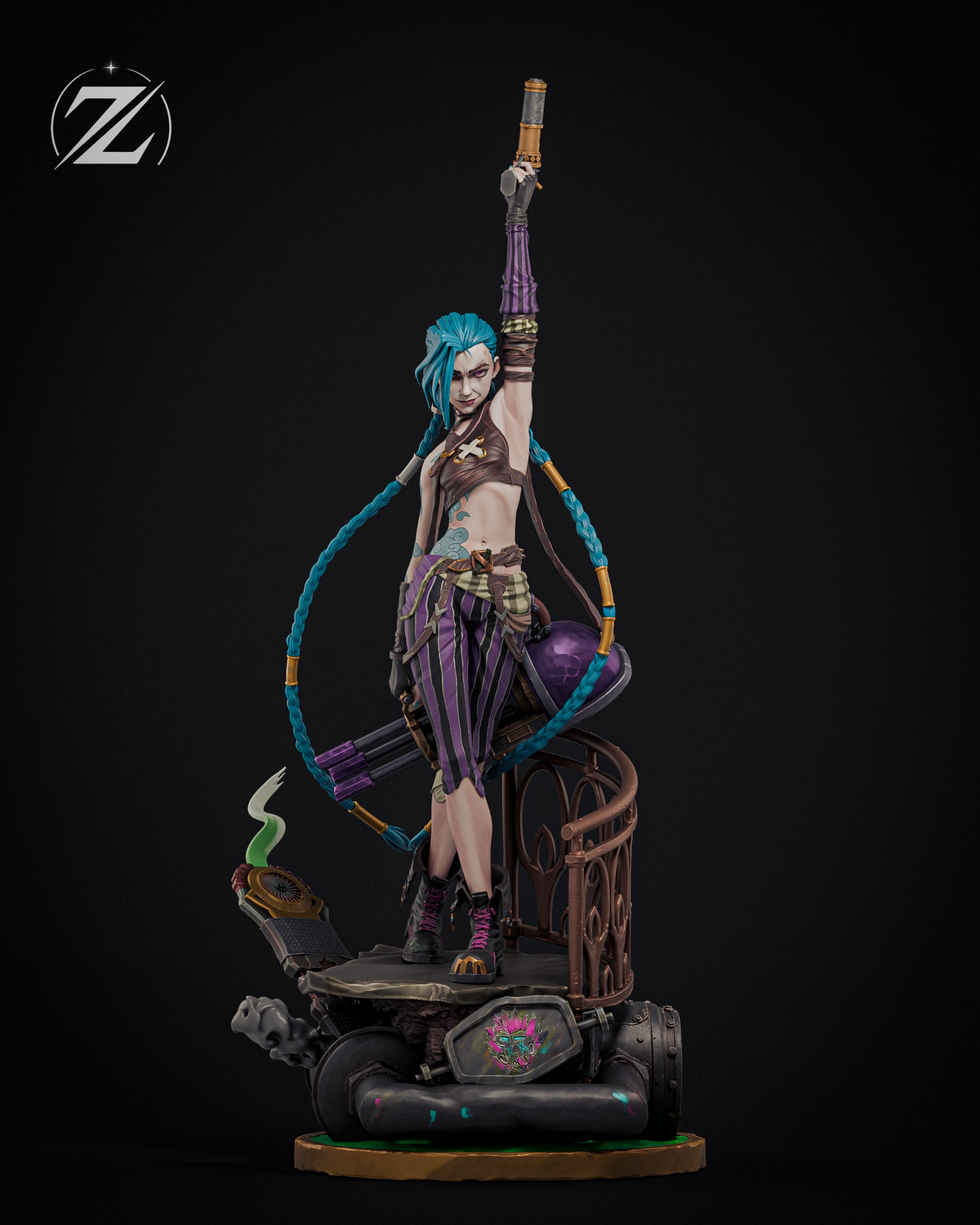 1855 Jinx_Arcane League of Legends - STL 3D Print Files