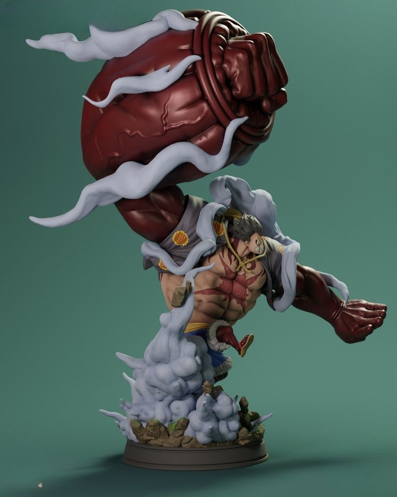 0297 Luffy Gear 4 (OP) - STL 3D Print Files
