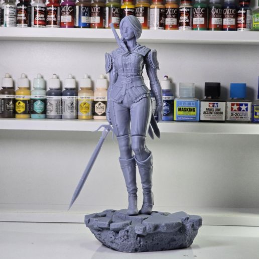 2075 Ciri_The Witcher - STL 3D Print Files