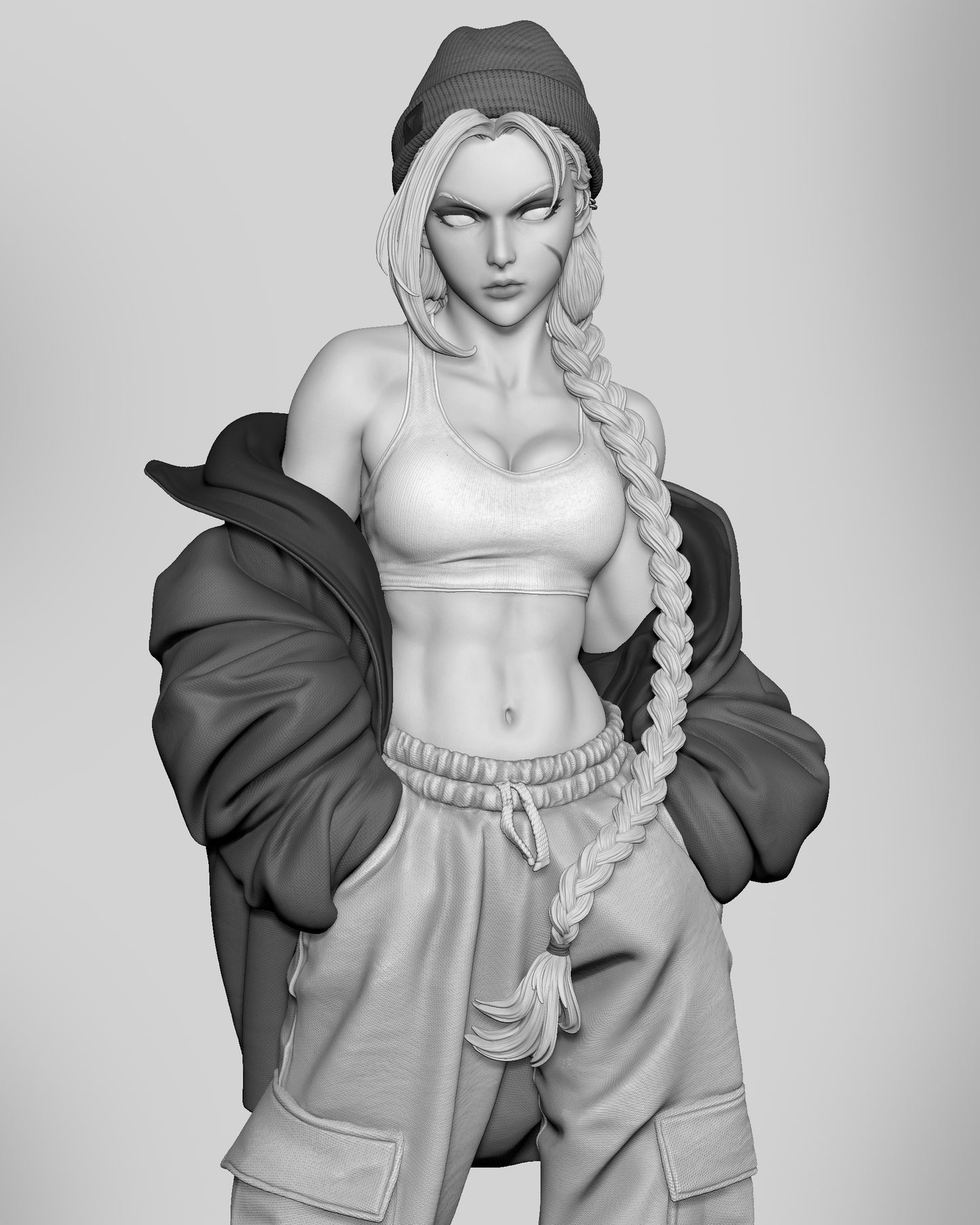 1426 StreetWear Cammy_Street Fighter - STL 3D Print Files