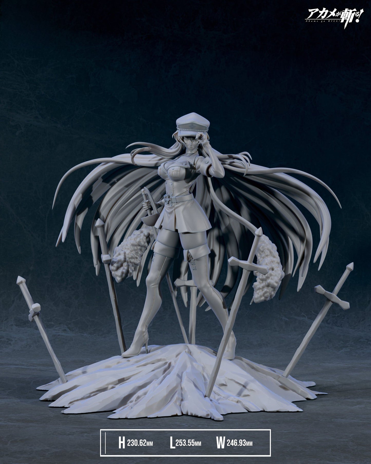 0714 Esdeath - Akame Ga Kill! - STL 3D Print Files