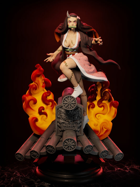 0488 Nezuko Kamado - Kimetsu no Yaiba (1340) - STL 3D Print Files