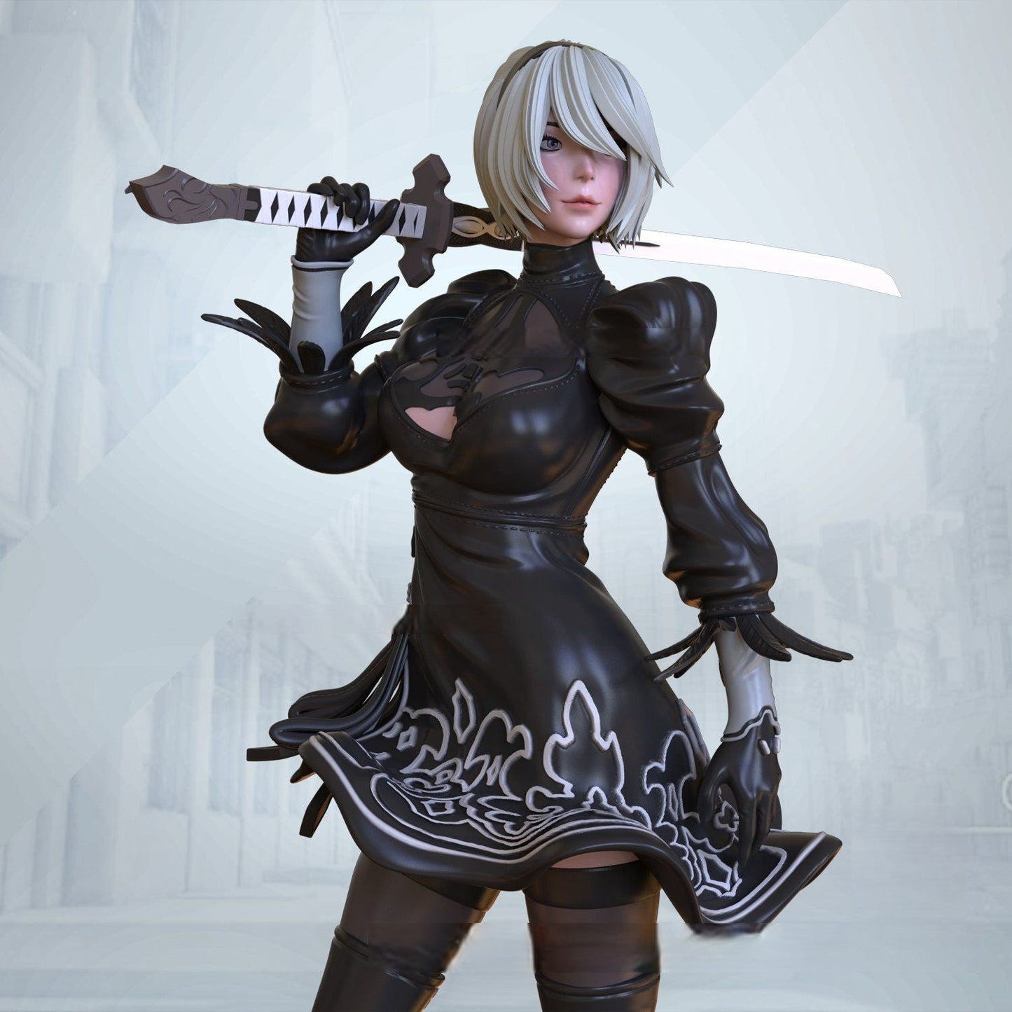 0472 2B NSFW - NIER AUTOMATA (1233) - STL 3D Print Files