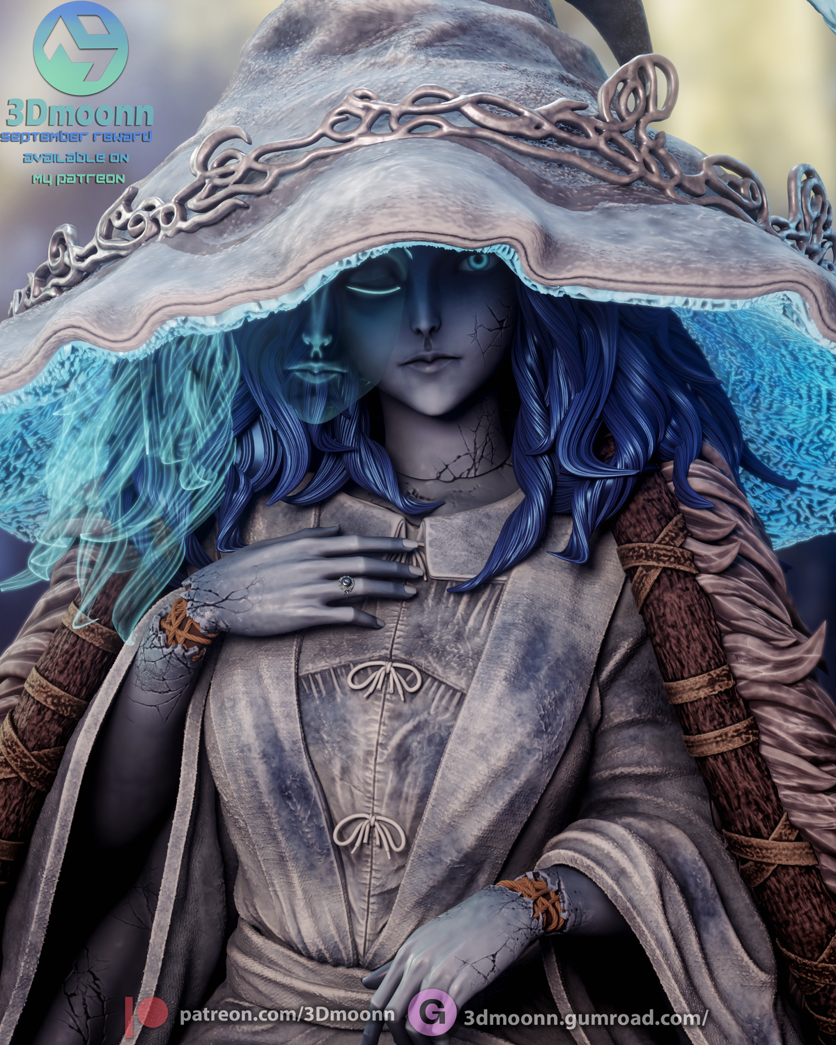 2053 Ranni the Witch_Elden Ring - STL 3D Print Files