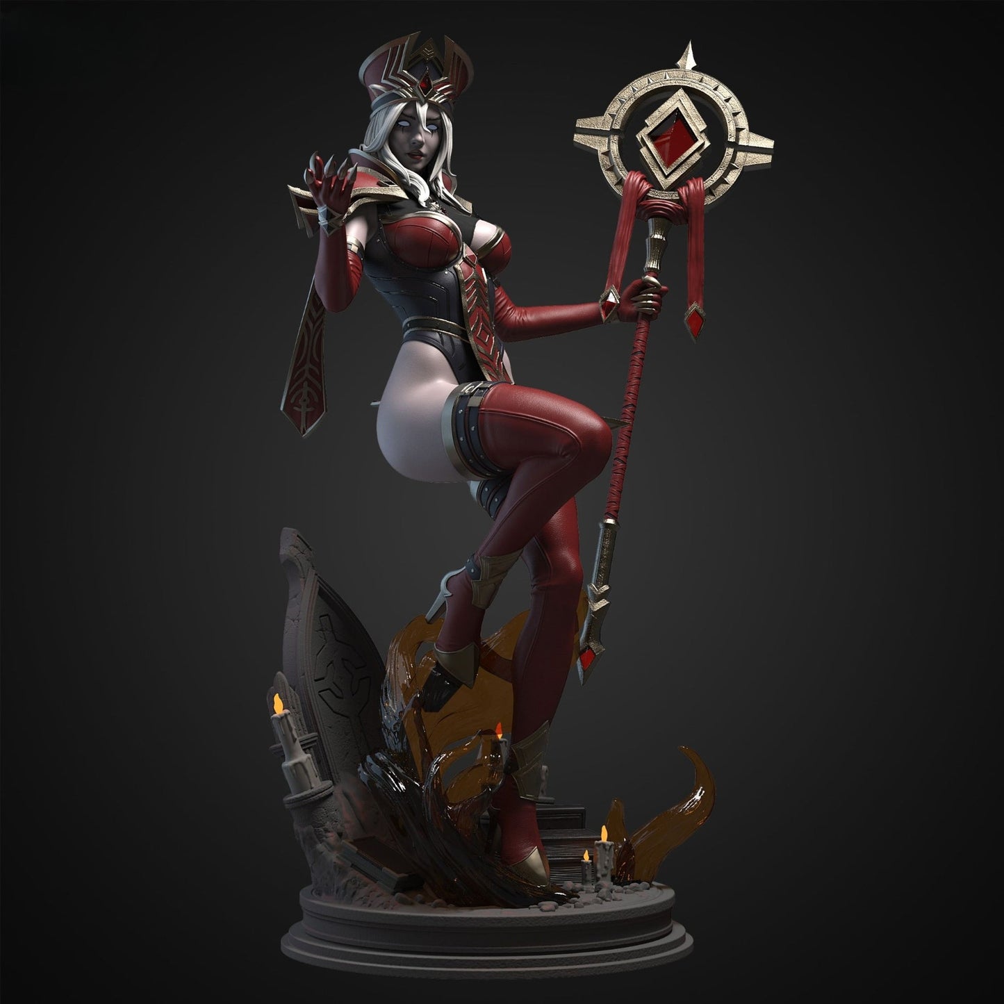 0641 Sally Whitemane NSFW - World of Warcraft (4238) - STL 3D Print Files