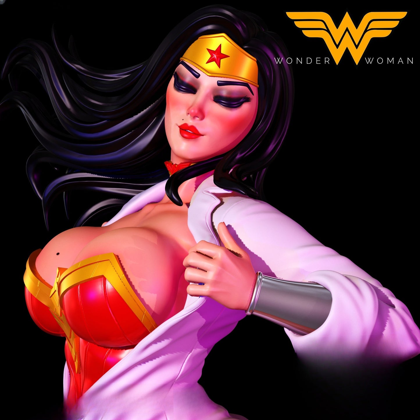 1292 Wonder_Woman - STL 3D Print File