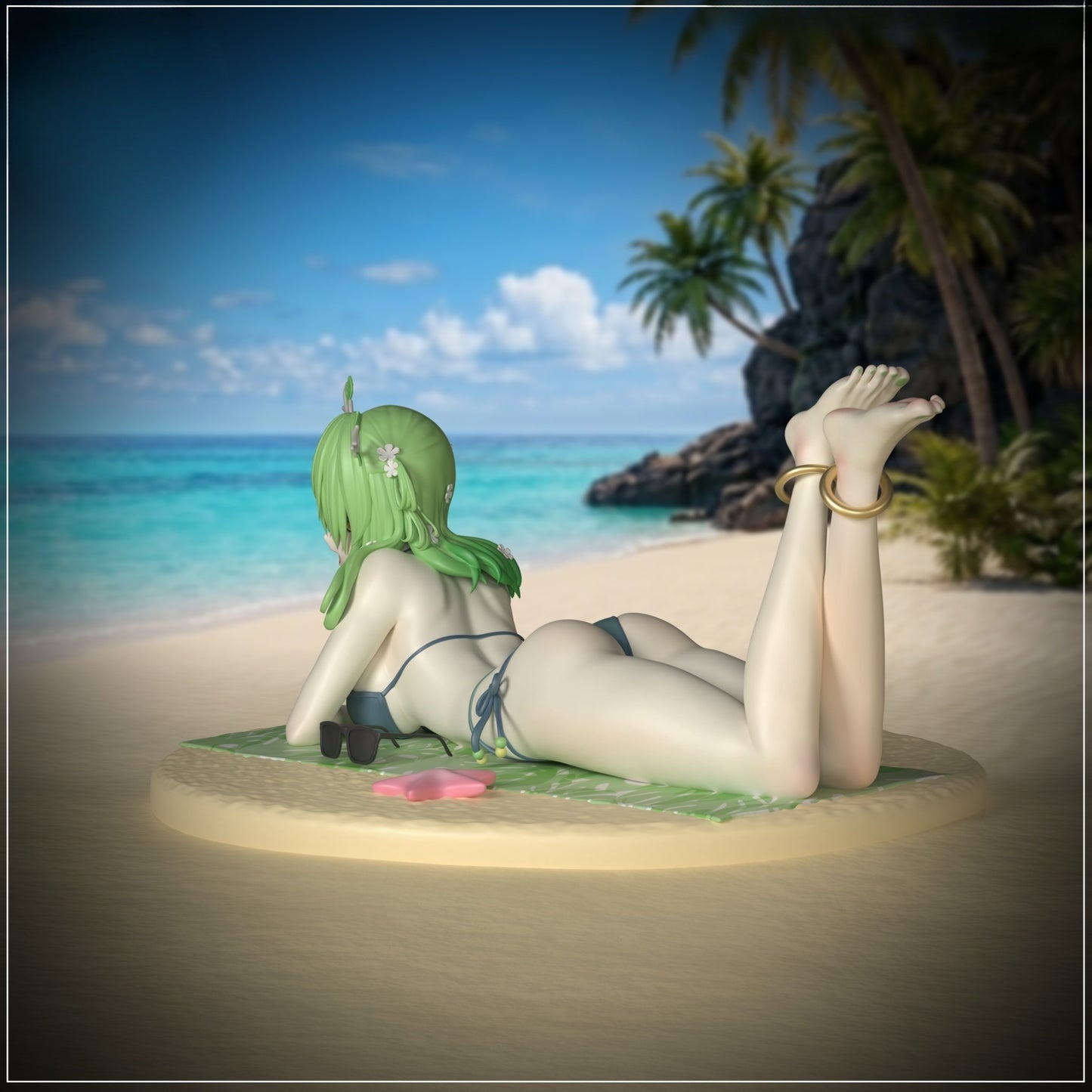 1302 Fauna_Hololive Bikini - STL 3D Print File