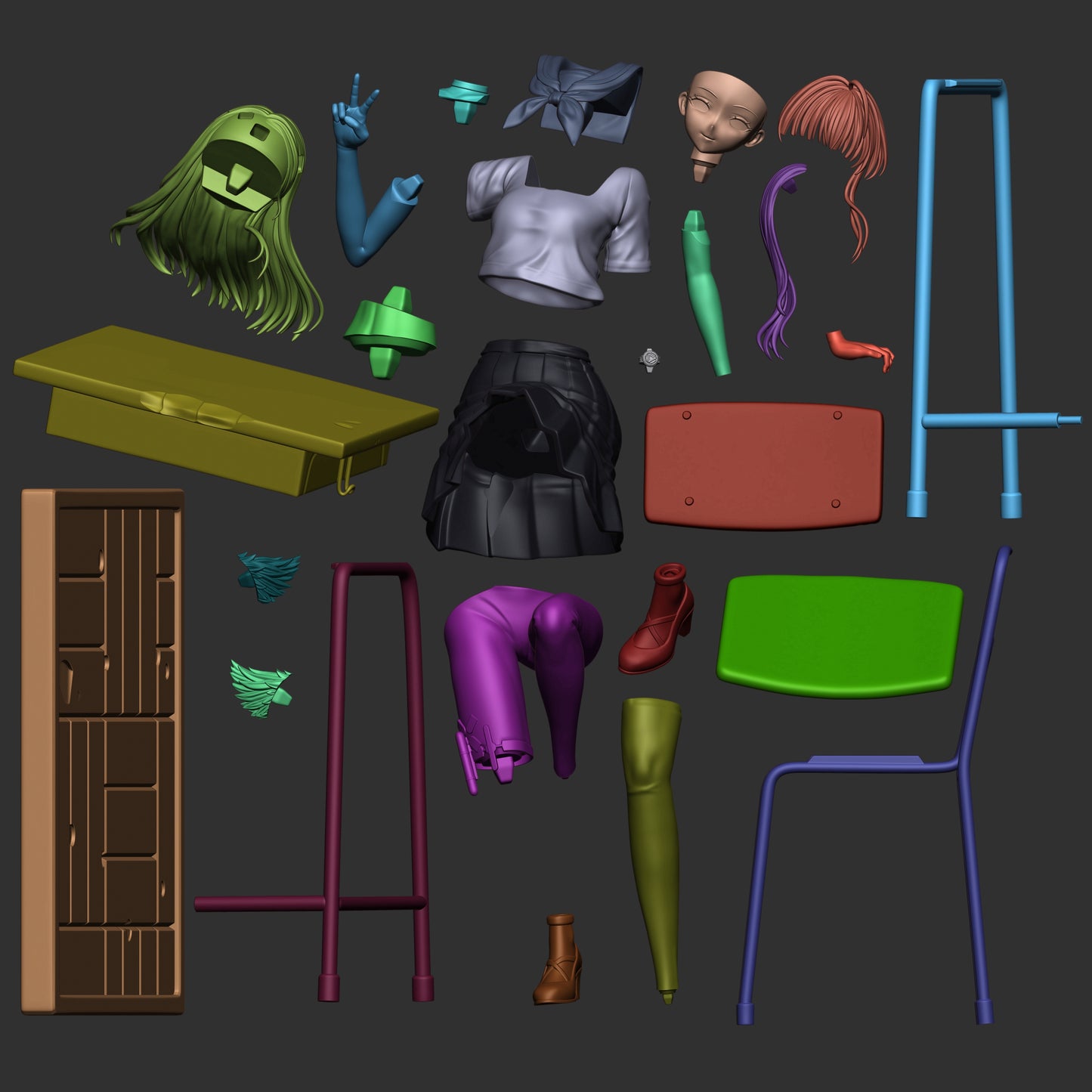 1364 Perlica_Arknights Endfield  - STL 3D Print Files