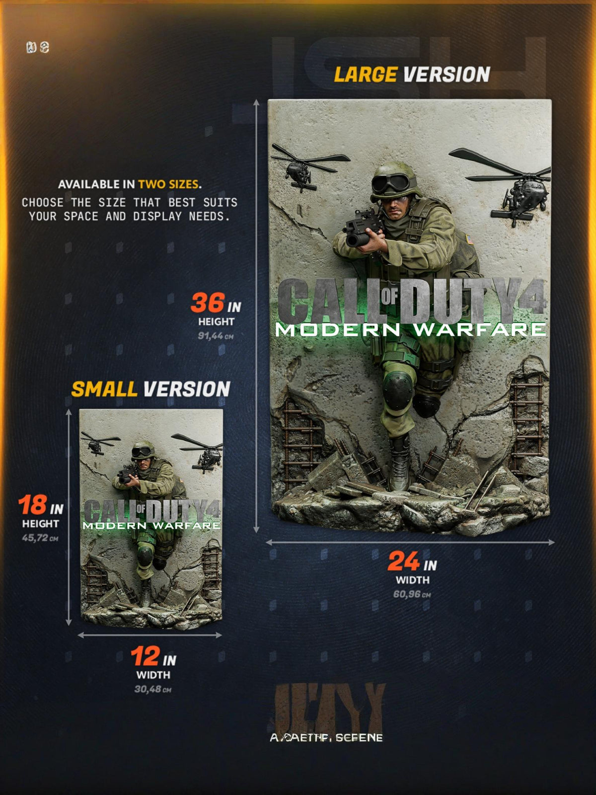 1769 Call of Duty 4 Poster - STL 3D Print Files