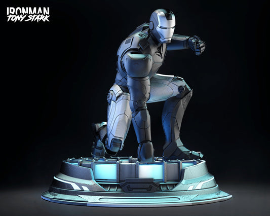 0436 Iron Man Landing Pose - Marvel Comics - STL 3D Print Files