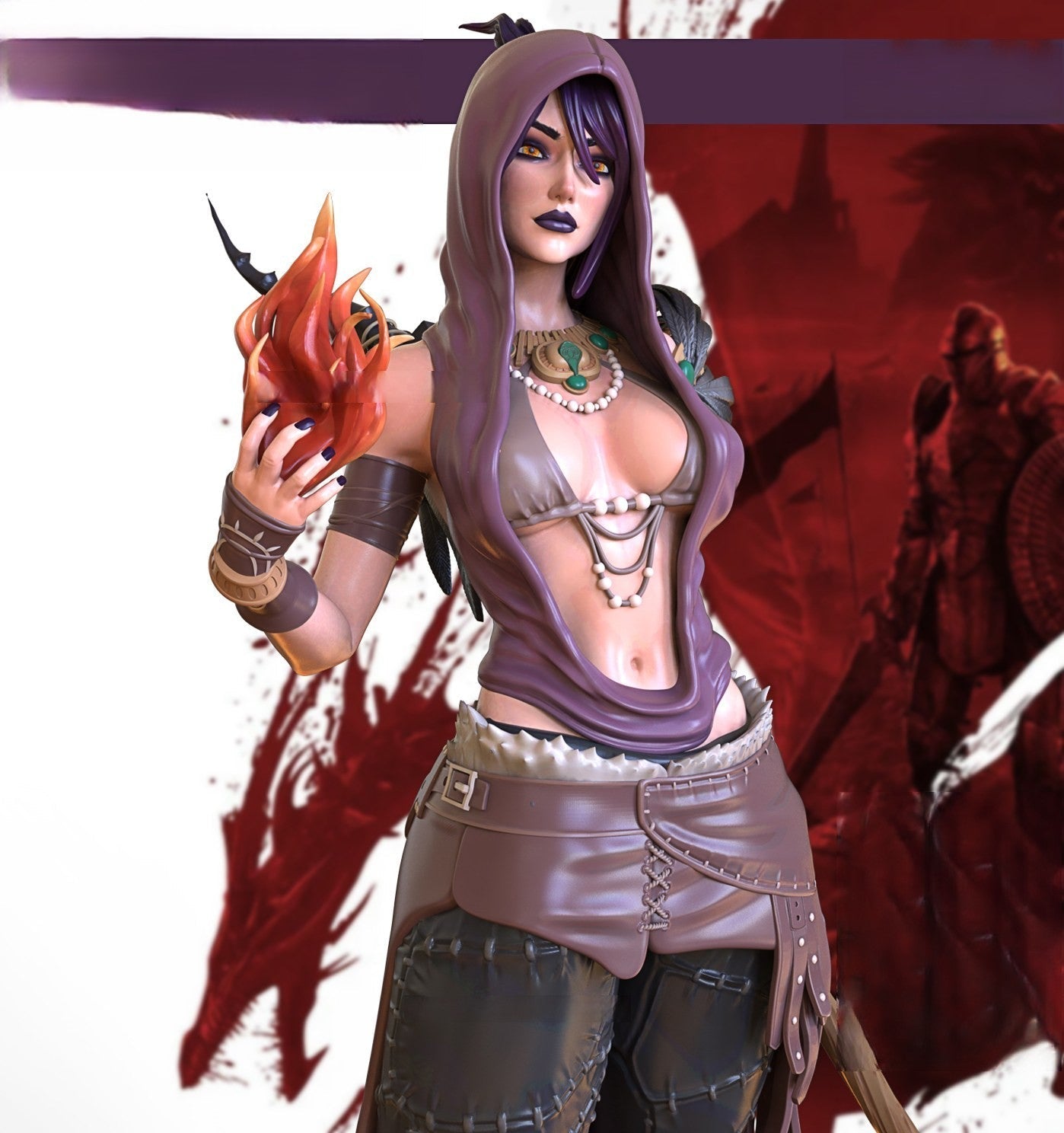 0452 Morrigan NSFW - Dragon Age - STL 3D Print Files